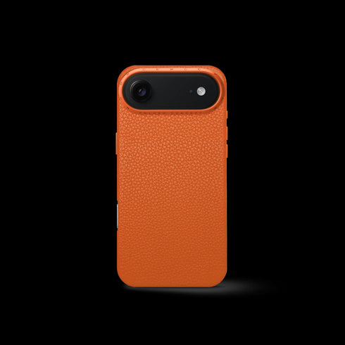 iPhone Case 17 - Full-Grain Leather - Orange